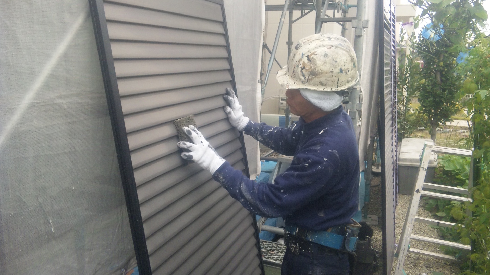 日吉台　菊地様　雨戸ケレン